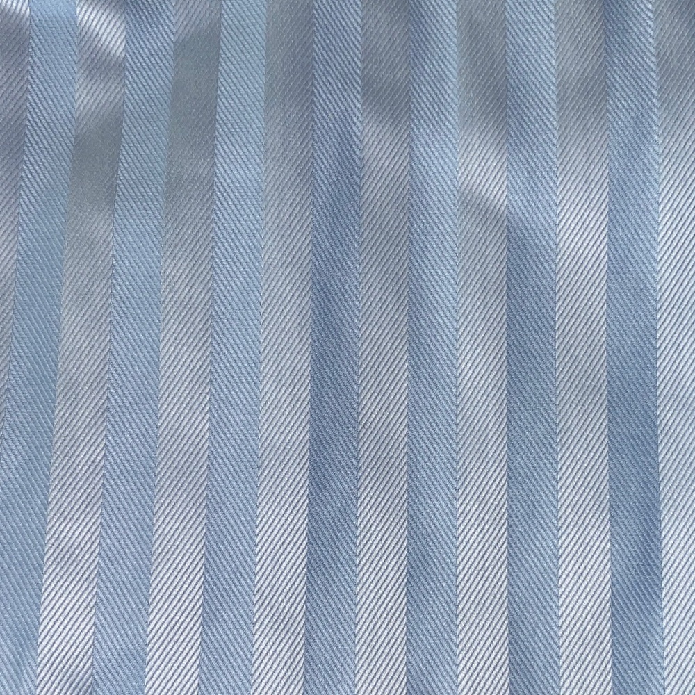 Pronto Uomo Couture Mens 17 34/35 Light Blue Striped Dress Shirt Non Iron L - Picture 7 of 8